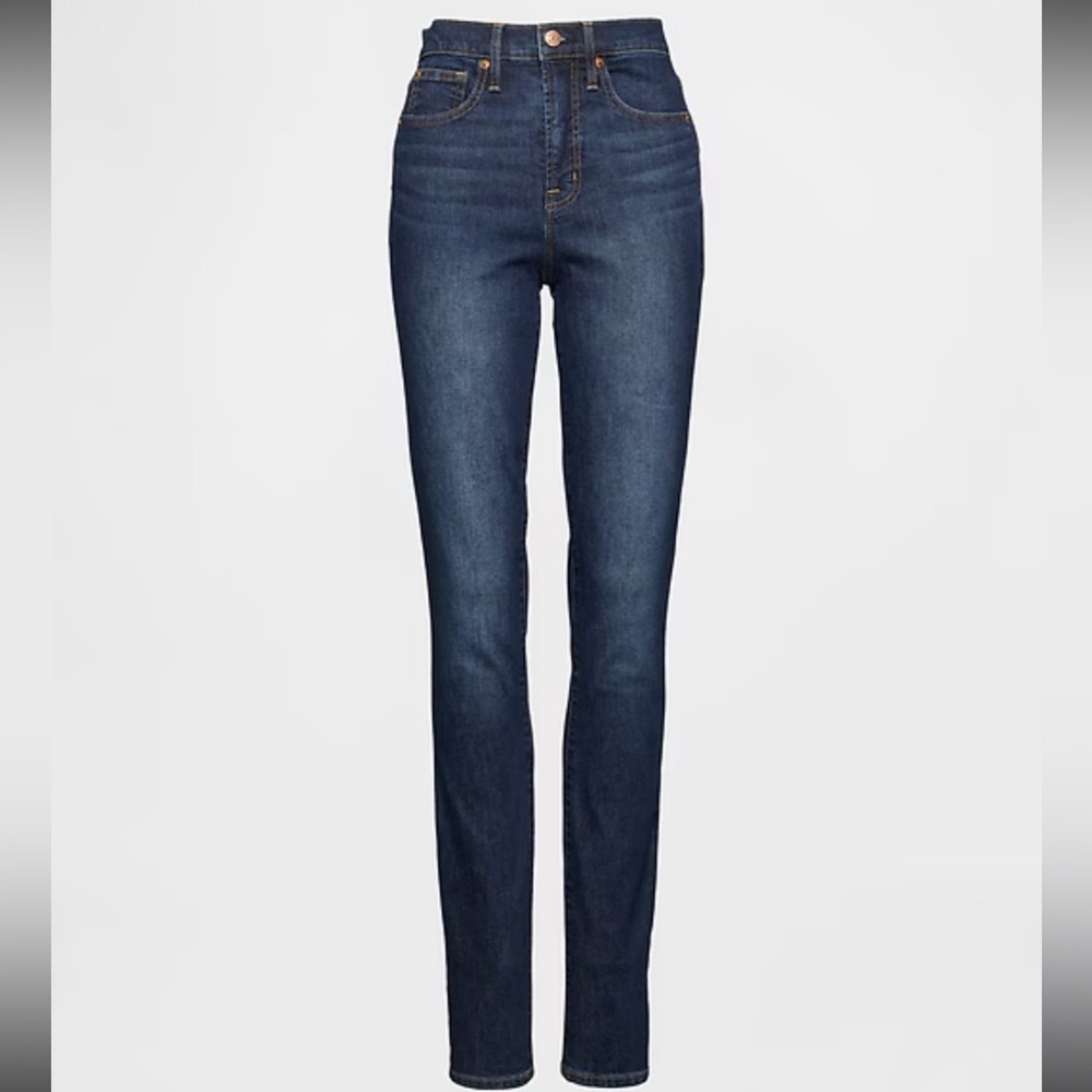 Women’s GAP High Rise True Skinny Jeans Denim Dark Wash Jeans Blue 32 14 L Fit